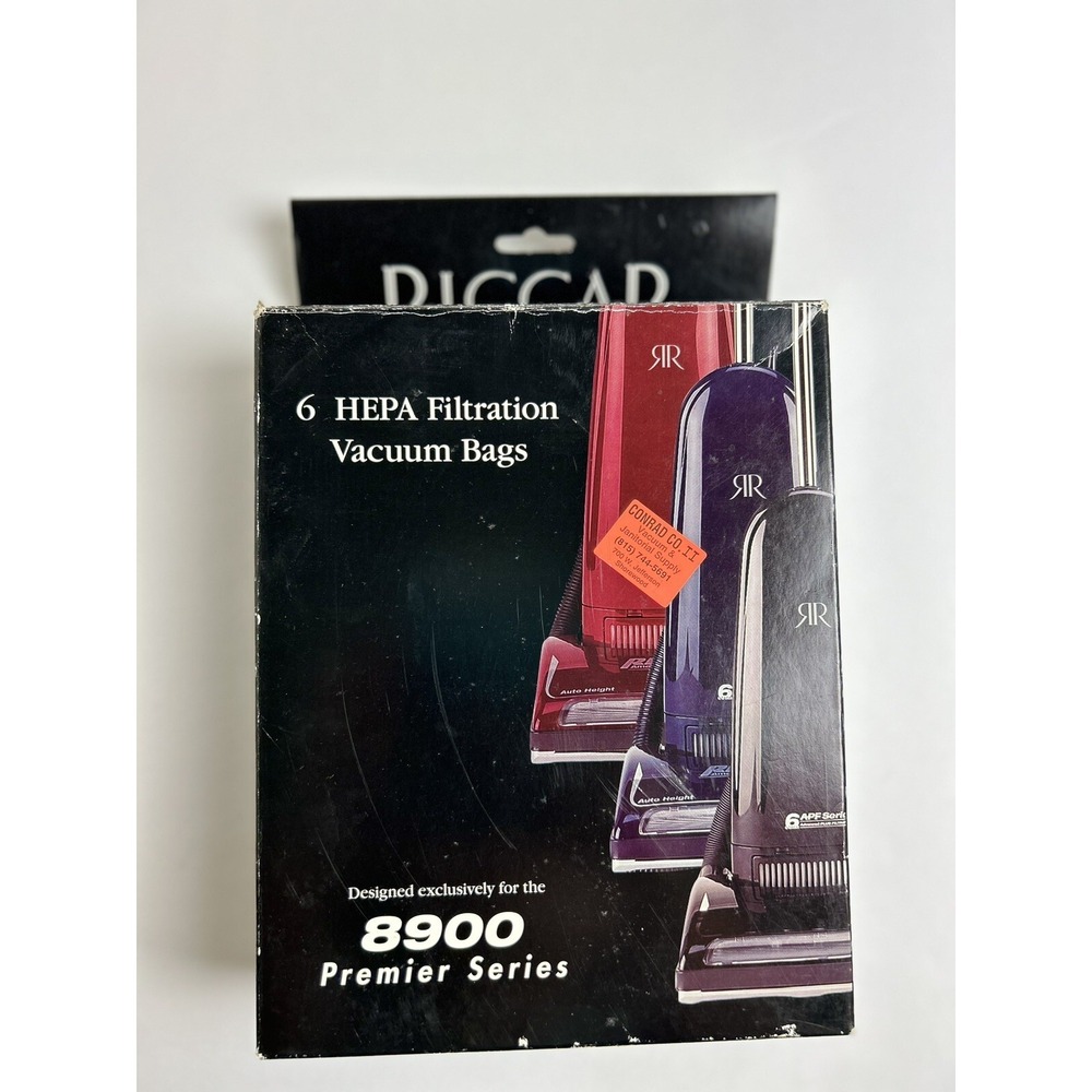 Riccar Vacuum 6 Hepa Filtration Bags 8900 Premier Series C15H-6 NEW‎